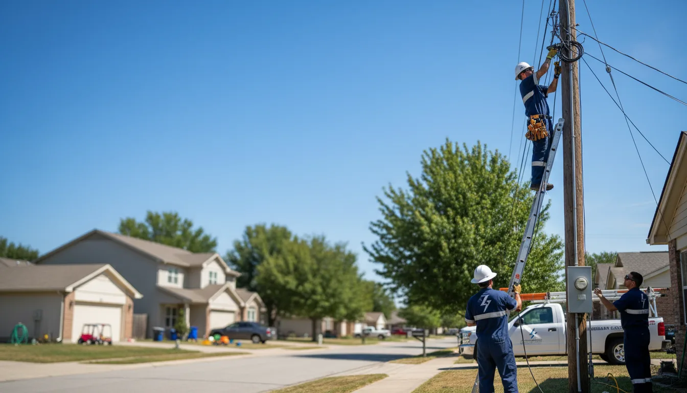 Residential electrician providing installation services in Troy Mills, IA